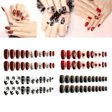 Maxbell 24 Packs Fake Nails Press On Nails for Women Girls for Salon DIY Nail Art