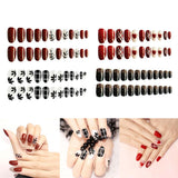 Maxbell 24 Packs Fake Nails Press On Nails for Women Girls for Salon DIY Nail Art