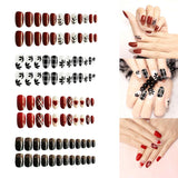 Maxbell 24 Packs Fake Nails Press On Nails for Women Girls for Salon DIY Nail Art