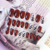 Maxbell 24 Packs Fake Nails Press On Nails for Women Girls for Salon DIY Nail Art