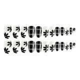 Maxbell 24Pcs/Set False Nails Tips Full Cover Fake Nail w/Waterproof Glue Sticker 02