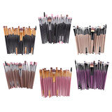 Maxbell Maxbell 20pcs/Set Professhional Makeup Brushes Foundation Powder Brush Black Golden