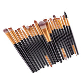 Maxbell Maxbell 20pcs/Set Professhional Makeup Brushes Foundation Powder Brush Black Golden