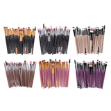 Maxbell Maxbell 20pcs/Set Professhional Makeup Brushes Foundation Powder Brush Black Golden
