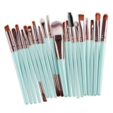 Maxbell Maxbell 20 Pcs/Set Professional Make up Brush Set Beauty Cosmetic Tool Green Coffee