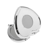 Maxbell Maxbell Heart Travel Foldable Mirror Makeup Cosmetic Magnifying Pocket Mirror Silver