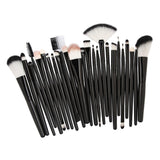 Maxbell Maxbell 25pcs Makeup Cosmetic Brushes Set for Foundation Powder Concealer Blending Black