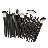 Maxbell Maxbell 25pcs Makeup Cosmetic Brushes Set for Foundation Powder Concealer Blending Black