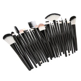 Maxbell Maxbell 25pcs Makeup Cosmetic Brushes Set for Foundation Powder Concealer Blending Black