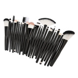 Maxbell Maxbell 25pcs Makeup Cosmetic Brushes Set for Foundation Powder Concealer Blending Black