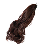 Maxbell Clip in Wavy Ponytail Hair Extensions Synthetic Curly Daily Hairpiece Brown