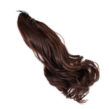 Maxbell Clip in Wavy Ponytail Hair Extensions Synthetic Curly Daily Hairpiece Brown