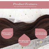 Maxbell Clip in Wavy Ponytail Hair Extensions Synthetic Curly Daily Hairpiece Brown