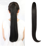 Maxbell 24" Women Long Straight Synthetic Ponytail Clip in Hair Extension Hairpiece