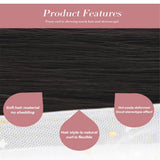 Maxbell 24" Women Long Straight Synthetic Ponytail Clip in Hair Extension Hairpiece