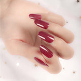 Maxbell Maxbell 24X Women Girl ABS Fake Nails Tip Long Full Cover False Nails Jelly Purple