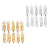 Maxbell Maxbell 10pcs Dreadlocks Beads Hollow-out Beard Pendants Antique Hair Metal Cuffs