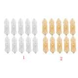 Maxbell Maxbell 10pcs Dreadlocks Beads Hollow-out Beard Pendants Antique Hair Metal Cuffs