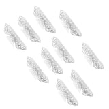 Maxbell Maxbell 10pcs Dreadlocks Beads Hollow-out Beard Pendants Antique Hair Metal Cuffs