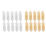 Maxbell Maxbell 10pcs Dreadlocks Beads Hollow-out Beard Pendants Antique Hair Metal Cuffs