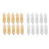 Maxbell Maxbell 10pcs Dreadlocks Beads Hollow-out Beard Pendants Antique Hair Metal Cuffs