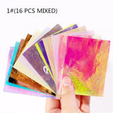 Maxbell Maxbell 16Sheets Nail Art Tips Sticker for Nails Decoration DIY Design Flame Model