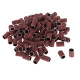 Maxbell Maxbell 100x Electric Nail Drill Sanding Bands Caps for Nail Bits Gel Polish Remover 180