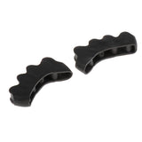 Maxbell Maxbell 1 Pair Silicone Toe Separators Spacers for Nail Art Pedicure Relaxing Toes Black