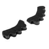 Maxbell Maxbell 1 Pair Silicone Toe Separators Spacers for Nail Art Pedicure Relaxing Toes Black