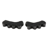 Maxbell Maxbell 1 Pair Silicone Toe Separators Spacers for Nail Art Pedicure Relaxing Toes Black