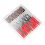 Maxbell Maxbell 12pcs 3/32'' Nail Drill Bits Cuticle Clean Sanding Bands Mandrel Bit Set