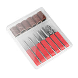 Maxbell Maxbell 12pcs 3/32'' Nail Drill Bits Cuticle Clean Sanding Bands Mandrel Bit Set