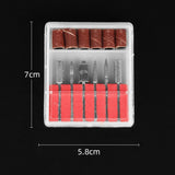 Maxbell Maxbell 12pcs 3/32'' Nail Drill Bits Cuticle Clean Sanding Bands Mandrel Bit Set
