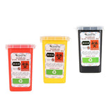 Maxbell Plastic Small Sharps Biohazard Needles Blades Disposal Container Bin 3 Color