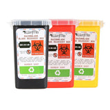Maxbell Plastic Small Sharps Biohazard Needles Blades Disposal Container Bin 3 Color