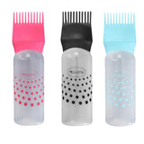 Maxbell Empty Hair Dye Applicator Dispenser Brush Salon Coloring Bottle 120ml 3pcs