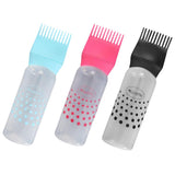 Maxbell Empty Hair Dye Applicator Dispenser Brush Salon Coloring Bottle 120ml 3pcs