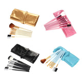 Maxbell Maxbell 7Pcs Professional Eye MakeupBrush Set W/Pouch For Eye Shader Eyeliner Pink