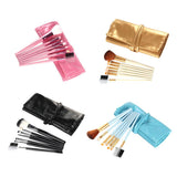 Maxbell Maxbell 7Pcs Professional Eye MakeupBrush Set W/Pouch For Eye Shader Eyeliner Pink