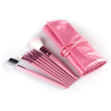 Maxbell Maxbell 7Pcs Professional Eye MakeupBrush Set W/Pouch For Eye Shader Eyeliner Pink