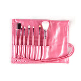 Maxbell Maxbell 7Pcs Professional Eye MakeupBrush Set W/Pouch For Eye Shader Eyeliner Pink