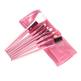 Maxbell Maxbell 7Pcs Professional Eye MakeupBrush Set W/Pouch For Eye Shader Eyeliner Pink