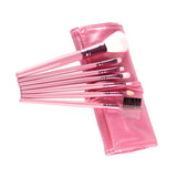 Maxbell Maxbell 7Pcs Professional Eye MakeupBrush Set W/Pouch For Eye Shader Eyeliner Pink