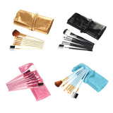 Maxbell Maxbell 7Pcs Professional Eye MakeupBrush Set W/Pouch For Eye Shader Eyeliner Pink