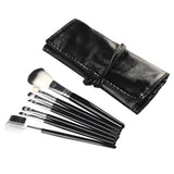 Maxbell Maxbell 7Pcs Professional Eye MakeupBrush Set W/Pouch For Eye Shader Eyeliner Black