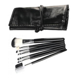 Maxbell Maxbell 7Pcs Professional Eye MakeupBrush Set W/Pouch For Eye Shader Eyeliner Black