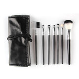 Maxbell Maxbell 7Pcs Professional Eye MakeupBrush Set W/Pouch For Eye Shader Eyeliner Black