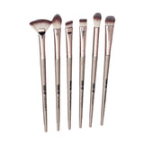 Maxbell Maxbell 6pcs Synthetic Eye Makeup Brushes Eyeshadow Eyebrow Blender Brush Champagne