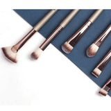Maxbell Maxbell 6pcs Synthetic Eye Makeup Brushes Eyeshadow Eyebrow Blender Brush Champagne