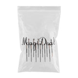 Maxbell Maxbell 12Pcs Eye Makeup Brush Set for Eyeshadow Eyebrow Eyeliner Black Rose Golden